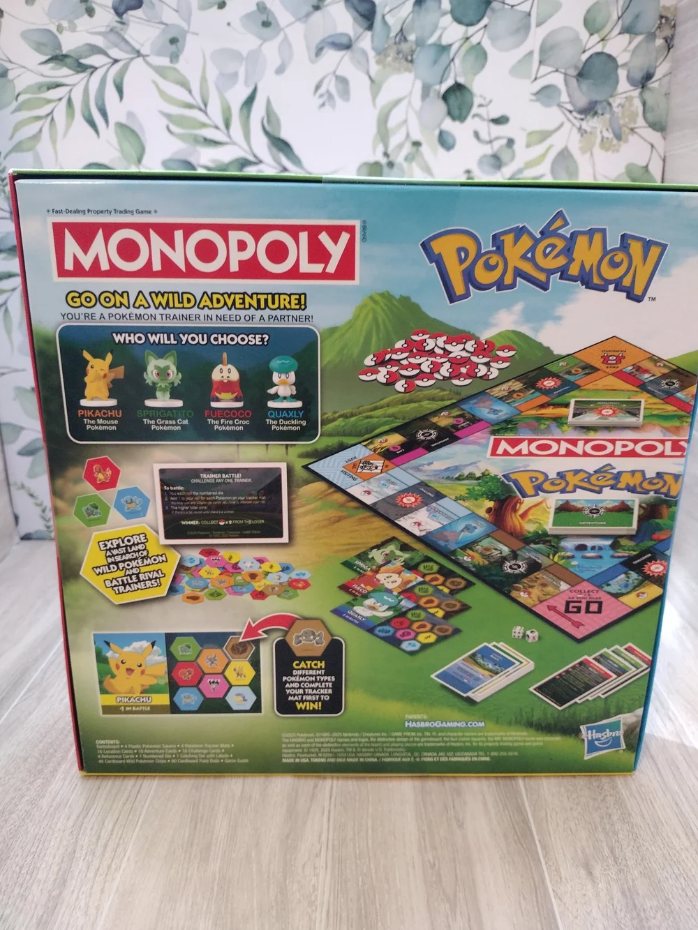 Pokemon Monopoly Board Game - Red, Blue, Green, Yellow, White